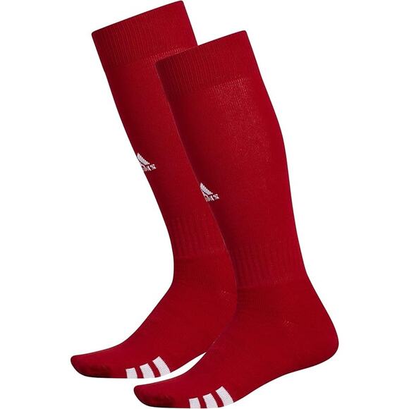 New 2-Pack Adidas Unisex XS Red Rivalry Soccer Over-the-Calf Athletic Fit Socks - Picture 1 of 5